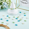 150Pcs 3 Styles Dyed Synthetic Turquoise Beads G-SC0003-51-3