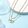 Stainless Steel Heart Pendant Necklaces for Women NJEW-JN04735-01-2