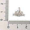 Rack Plating Brass Micro Pave Clear Cubic Zirconia Peg Bails KK-F876-24P-01-3