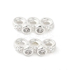 Rack Plating Brass Pave Clear Cubic Zirconia Spacer Bars KK-B088-11B-S-1