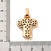 Brass Micro Pave Cubic Zirconia Pendants KK-C076-29T-G01-3