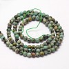 Natural African Turquoise(Jasper) Beads Strands G-N0188-02-2mm-2