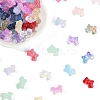 120Pcs 15 Colors Transparent Spray Paint Glass Beads GLAA-FS0002-12B-2