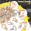 40Pcs 10 Styles Alloy Swivel Snap Hook Clasps FIND-FS0004-74-3