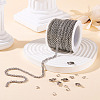 DIY 304 Stainless Steel Cable Chain Bracelets/Neckalaces Making Kits DIY-TA0011-27A-4