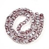 Luminous Handmade Silver Foil Glass Beads Strands FOIL-N029-02B-04-3