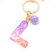 Resin Keychains KEYC-WH0020-12L-3