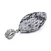 Polymer Clay Rhinestone Pendants RB-S056-12A-P-3
