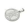 Religion Theme 304 Stainless Steel Pendants STAS-F336-06D-P-2