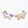 Alloy Enamel Pendants X-ENAM-S121-036D-1