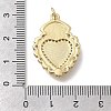 Brass Micro Pave Cubic Zirconia Pendants KK-D431-034B-G-3