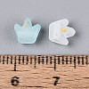 Frosted Transparent Acrylic Beads FACR-T009-01C-4