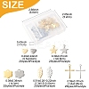 60Pcs 10 Styles 304 Stainless Steel Pendants STAS-FS0001-78-4