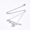 Non-Tarnish 201 Stainless Steel Pendant Necklaces LS-NJEW-T009-JN100-1-40-2