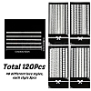 4Bag 4 Styles PET Plastic Lace Decorative Stickers AJEW-SP0002-77-2