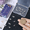 24Pcs 3 Styles Brass Pave Clear Cubic Zirconia Connector Charms KK-SC0004-24S-3