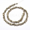 Natural Pyrite Nuggets Beads Strands G-I125-85-2