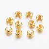 Brass Crimp Beads Covers X-KK-H289-NFG-NF-1