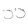 Ion Plating(IP) 304 Stainless Steel Stud Earrings EJEW-P191-33-3