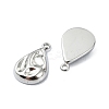 Non-Tarnish 304 Stainless Steel Pendants STAS-L022-345P-2