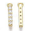 Brass Micro Pave Cubic Zirconia Charms KK-T060-05-I-G-NF-3