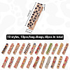 10Pcs 10 Styles Flower Printed Wooden Craft Pegs Clips AJEW-WH0248-505-2