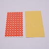 Size S Clothing Size Round Sticker Labels DIY-WH0209-86G-1