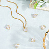 6Pcs Brass Micro Pave Cubic Zirconia Pendants KK-BBC0020-46-3