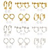 Brass Clip-on Earrings Findings KK-TA0007-66-2