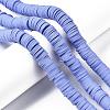 Flat Round Handmade Polymer Clay Beads CLAY-R067-12mm-32-4