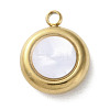 304 Stainless Steel Acrylic Pendants LS-STAS-M091-02A-G-1