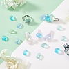 30Pcs 2 Styles Frosted Glass Rhinestone Cabochons FIND-PH0021-95-5