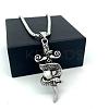 Vintage 304 Stainless Steel Snake Sword Shaped Pendant Punk Necklaces for Men LS-WD3410-3