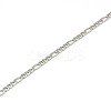 304 Stainless Steel Figaro Chain Necklace Making LS-STAS-A028-N022MP-2