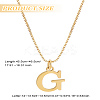 1pc 304 Stainless Steel Letter Pendant Necklaces NJEW-LP0001-38G-G-2