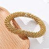 304 Stainless Steel Stretch Bangles for Women BJEW-P315-02E-G-3