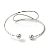 Non-Tarnish Curve Open Cuff Bangles for Women BJEW-Z071-03P-3