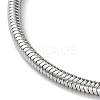 Non-Tarnish 304 Stainless Steel Round Snake Chain Necklace LS-NJEW-D045-13P-2