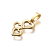 304 Stainless Steel Pendants LS-STAS-B079-02G-08-2