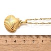 Summer Beach 304 Stainless Steel Pendant Rope Chain Necklaces for Women LS-STAS-Z108-01G-07-5