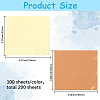 200Pcs 2 Styles Gold Foil Paper DIY-GF0011-19-2