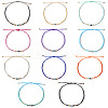 Bohemian Glass Seed Beaded Braided Bead Bracelets EZ3029-1-1