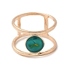Alloy with Turquoise Round Finger Ring for Women FS-WGC40FF-03-2