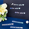 Laser PVC Drive Safe Self Adhesive Car Stickers STIC-WH0013-09B-4