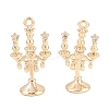 Brass Micro Pave Cubic Zirconia Pendants KK-L261-13G-1