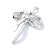 Rack Plating Brass Pave Cubic Zirconia Pendants KK-M282-29P-2