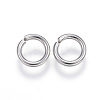 Tarnish Resistant 304 Stainless Steel Open Jump Rings X-STAS-E113-12P-2