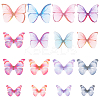 160Pcs 16 Style Polyester Fabric Wings Crafts Decoration DIY-SC0019-37-1