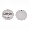 Non-Tarnish 201 Stainless Steel Pendants STAS-T064-38P-28-1