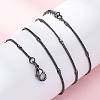 Brass Curb Chains Necklaces for Women NJEW-D302-06B-5